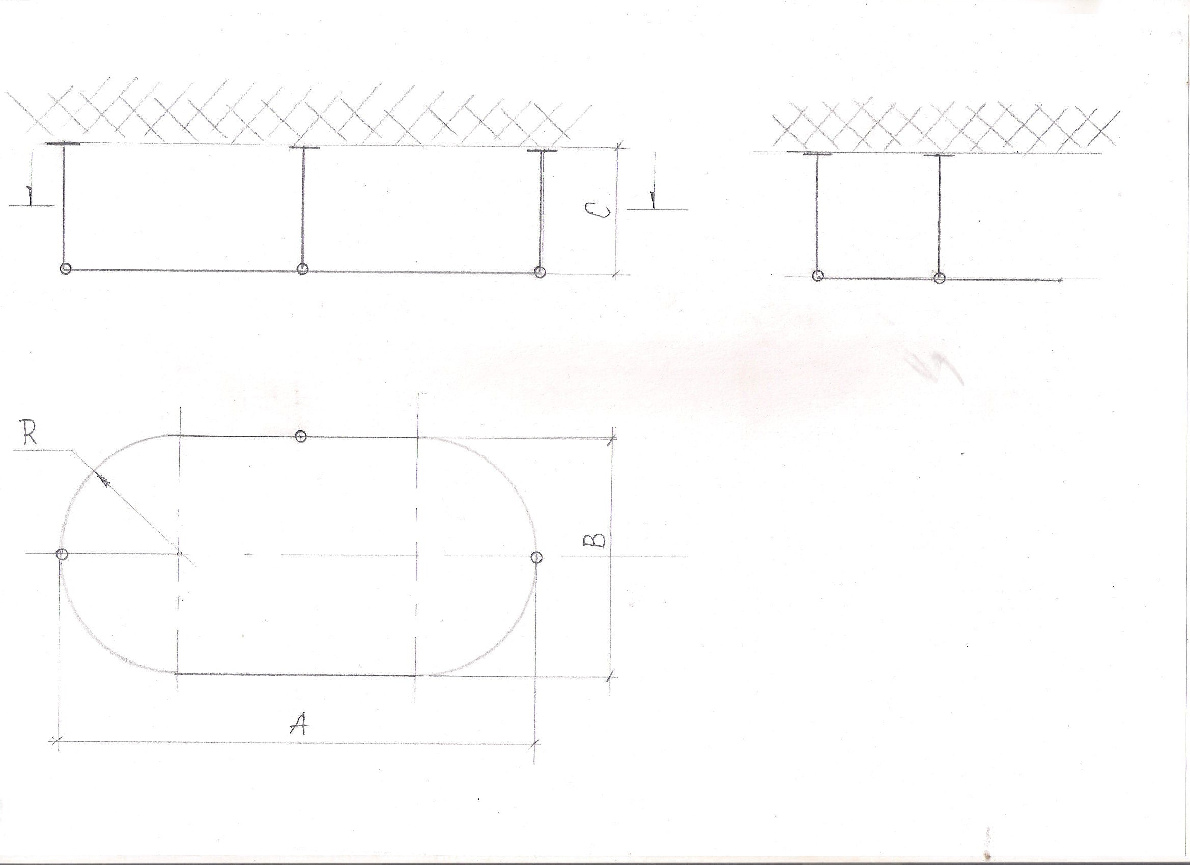 Oval Shaped 360 degrees Shower Curtain Rod for Bathroom, Fitting and Dressing room with Ceiling Brackets at Custom Size