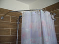 Diamond Corner Shower Curtain Rod for Bathroom, Fitting and Dressing room for Wall Mounting