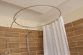 Circle Shaped 360 degrees Shower Curtain Rod for Bathroom Fitting and Dressing room for Wall Mounting with Italian Style Curved Wall Supports