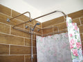 Square Shaped 360 degrees Shower Curtain Rod for Bathroom, Fitting and Dressing room with Wall Brackets