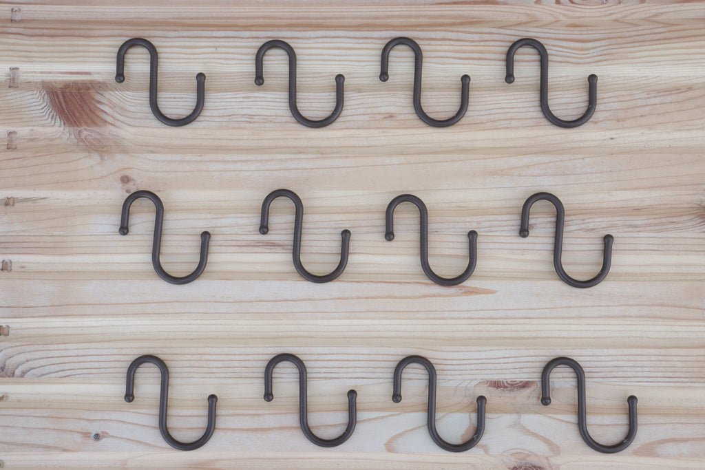 Steel Shower Curtain Hooks(Set) for Shower Curtain Rods- 16 mm./22 mm.
