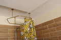 HoneyComb Shaped 360 degrees Curtain Rod for Fitting & Dressing rooms and Bathrooms, with Ceiling Brackets