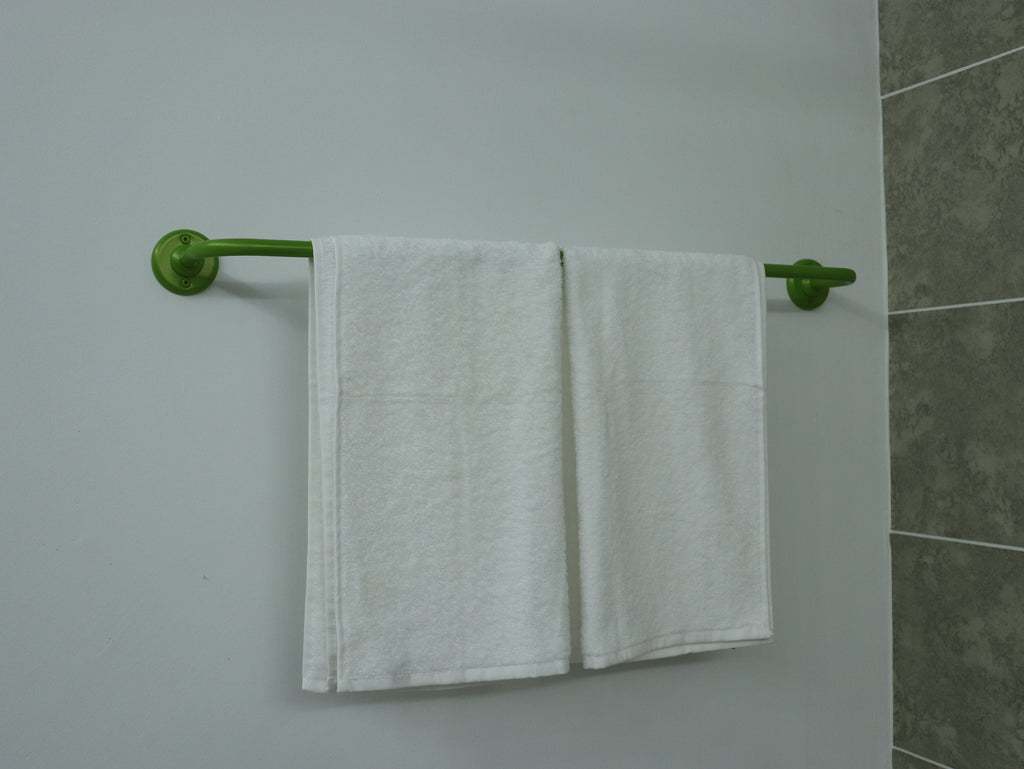 U Shaped Shower Towel Rack and Hanger, Single Rod- 16 millimeters thick