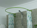 U-Shaped Oval 180 degrees Shower Curtain Rod for Bathroom, Fitting and Dressing room for Wall Mounting
