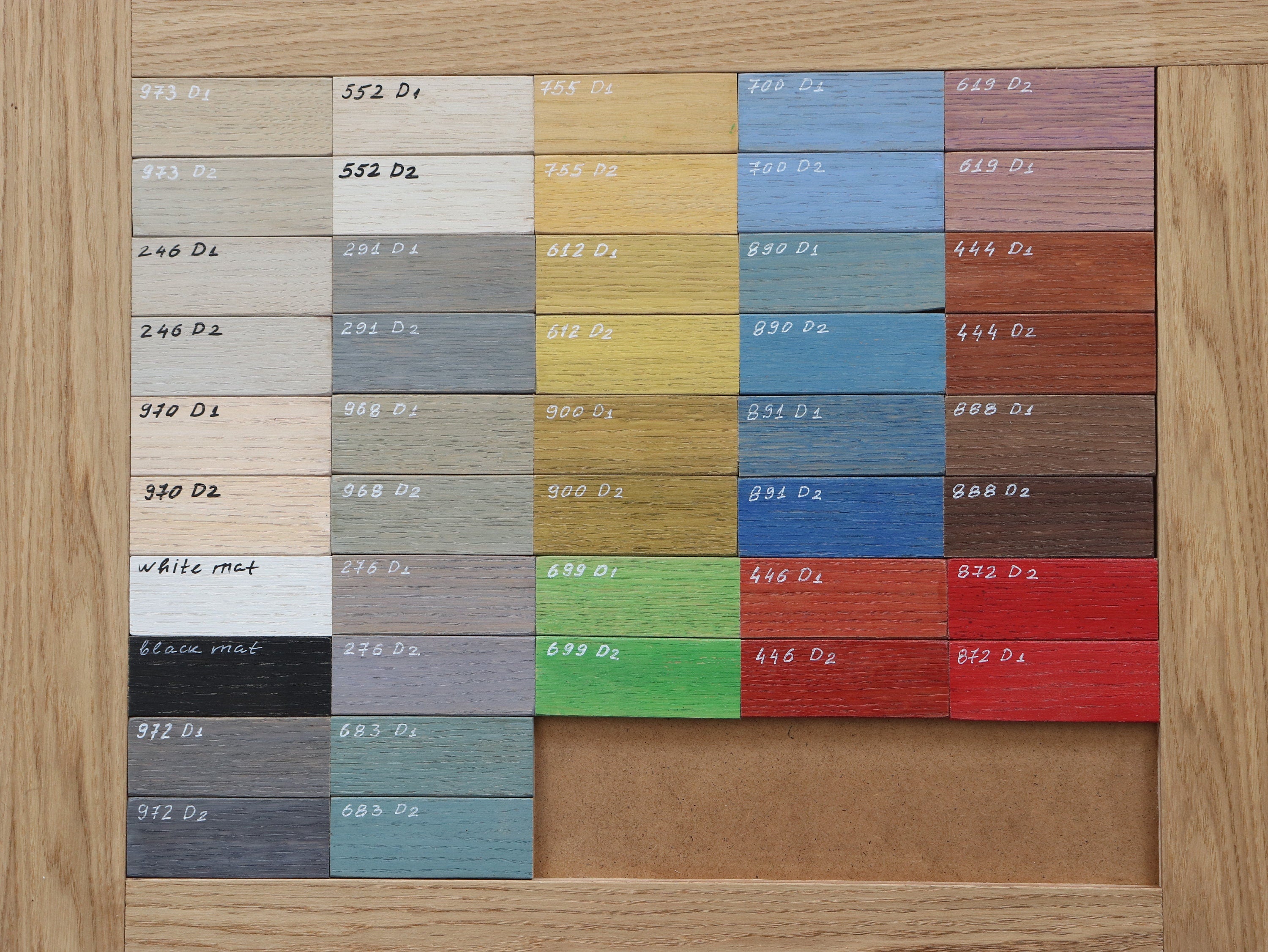 Color Samples for Window Valance, Cornice Board, Pelmet Box- Veneered MDF OAK, Many Colors Finishes