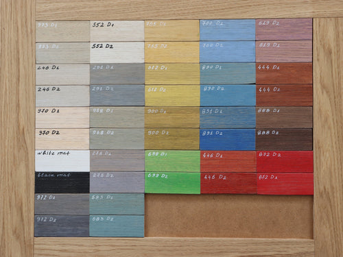 Color Samples for Window Valance, Cornice Board, Pelmet Box- Veneered MDF OAK, Many Colors Finishes