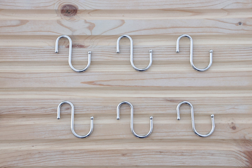 Steel Shower Curtain Hooks(Set) for Shower Curtain Rods- 16 mm./22 mm.