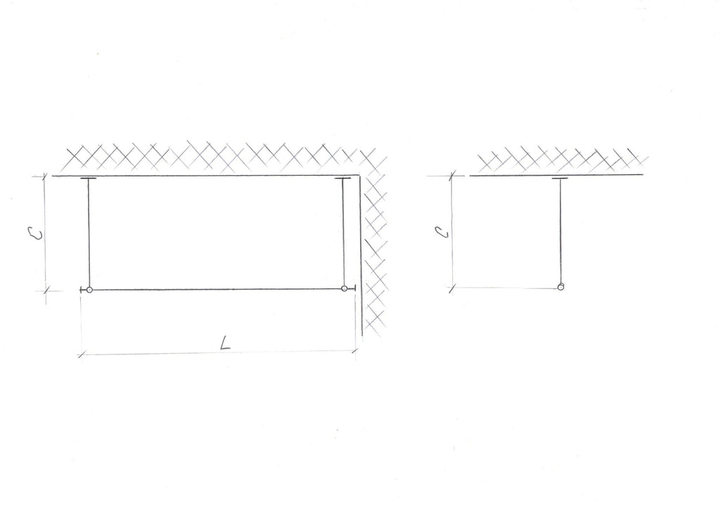 Straight Shower Curtain Rod in 22 millimeters(0.87") diameter for Bathroom With Ceiling Brackets, Plug Ends and Custom Size Option
