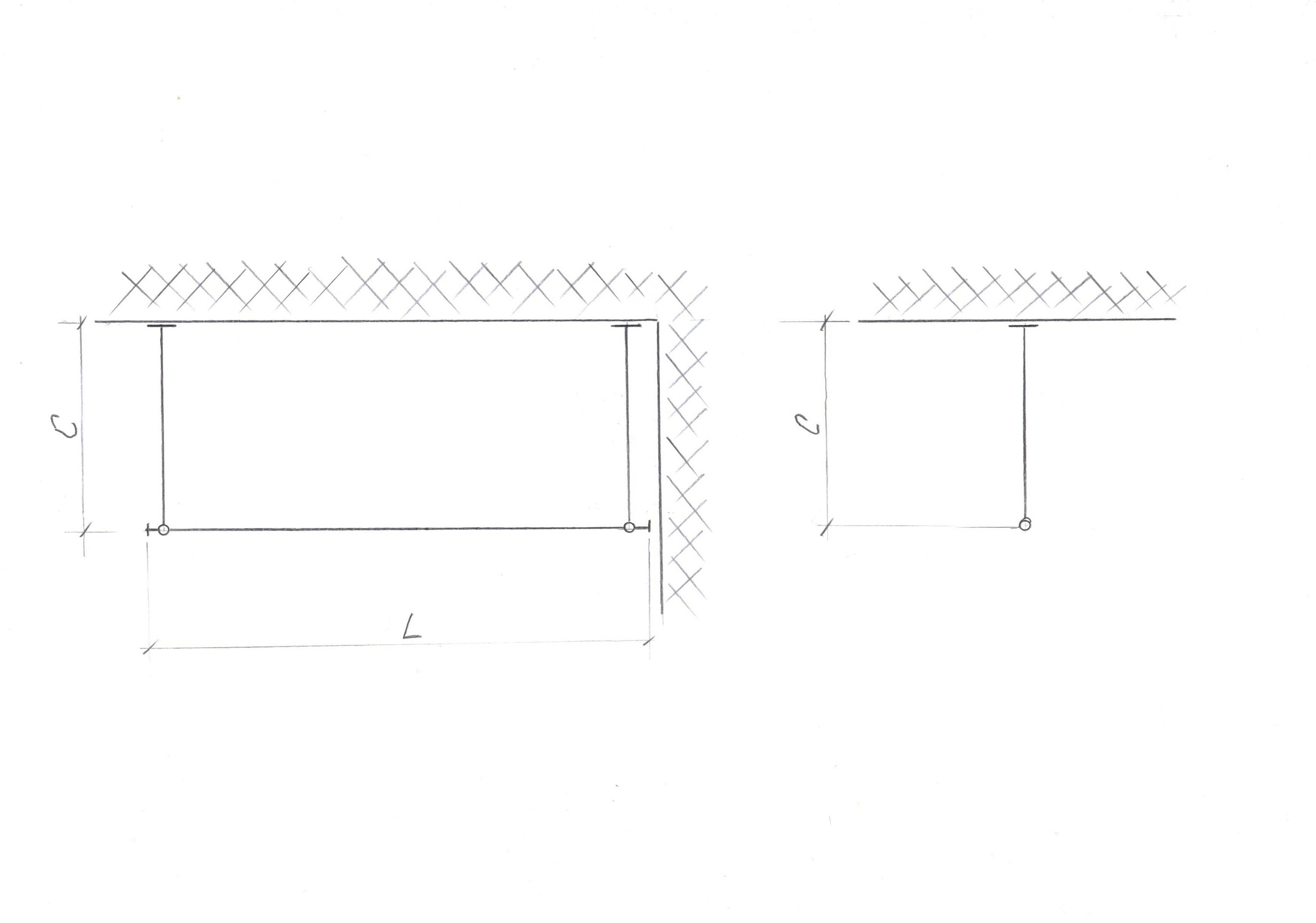 Straight Shower Curtain Rod in 22 millimeters(0.87") diameter for Bathroom With Ceiling Brackets, Plug Ends and Custom Size Option