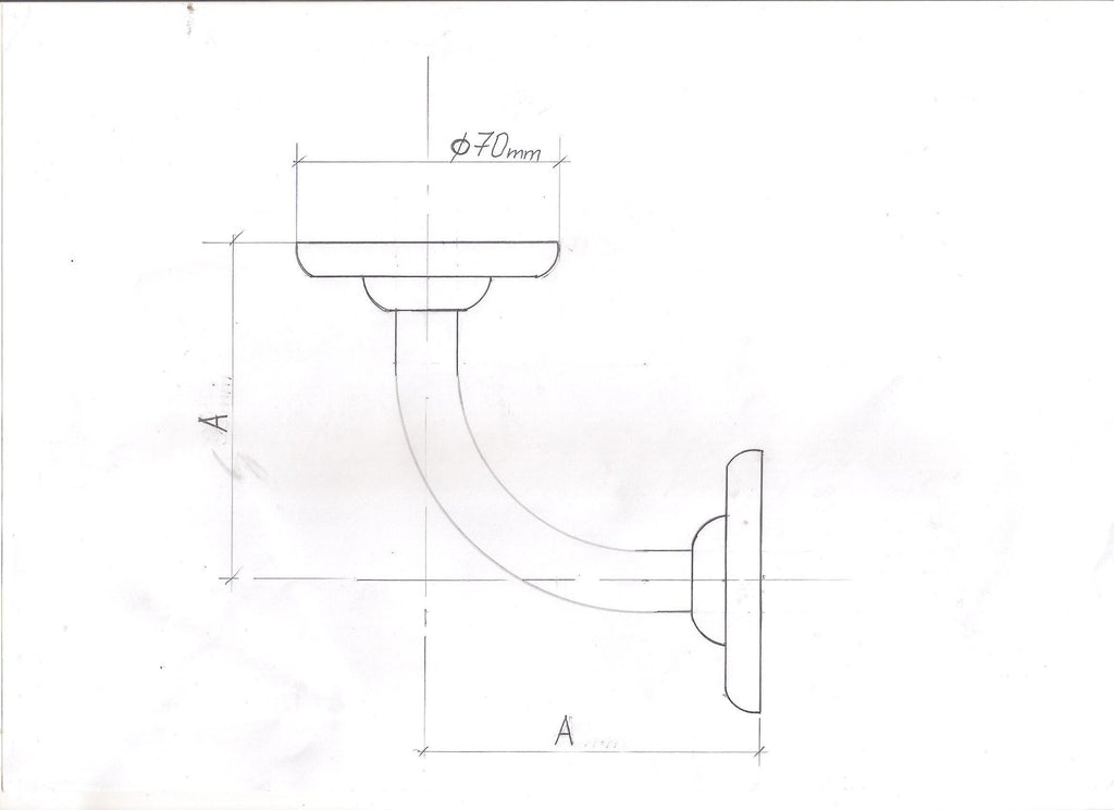 Curved Angle Steel Supports (Set- 2pc.) for Shelves, Racks, Boards, Panes and Rafts