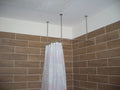 Curved Corner Shower Curtain Rod for Bathroom, Fitting and Dressing rooms, for Ceiling Installation