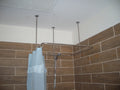 Square Shaped 360 degrees Shower Curtain Rod for Bathroom, Fitting and Dressing room with Ceiling Brackets