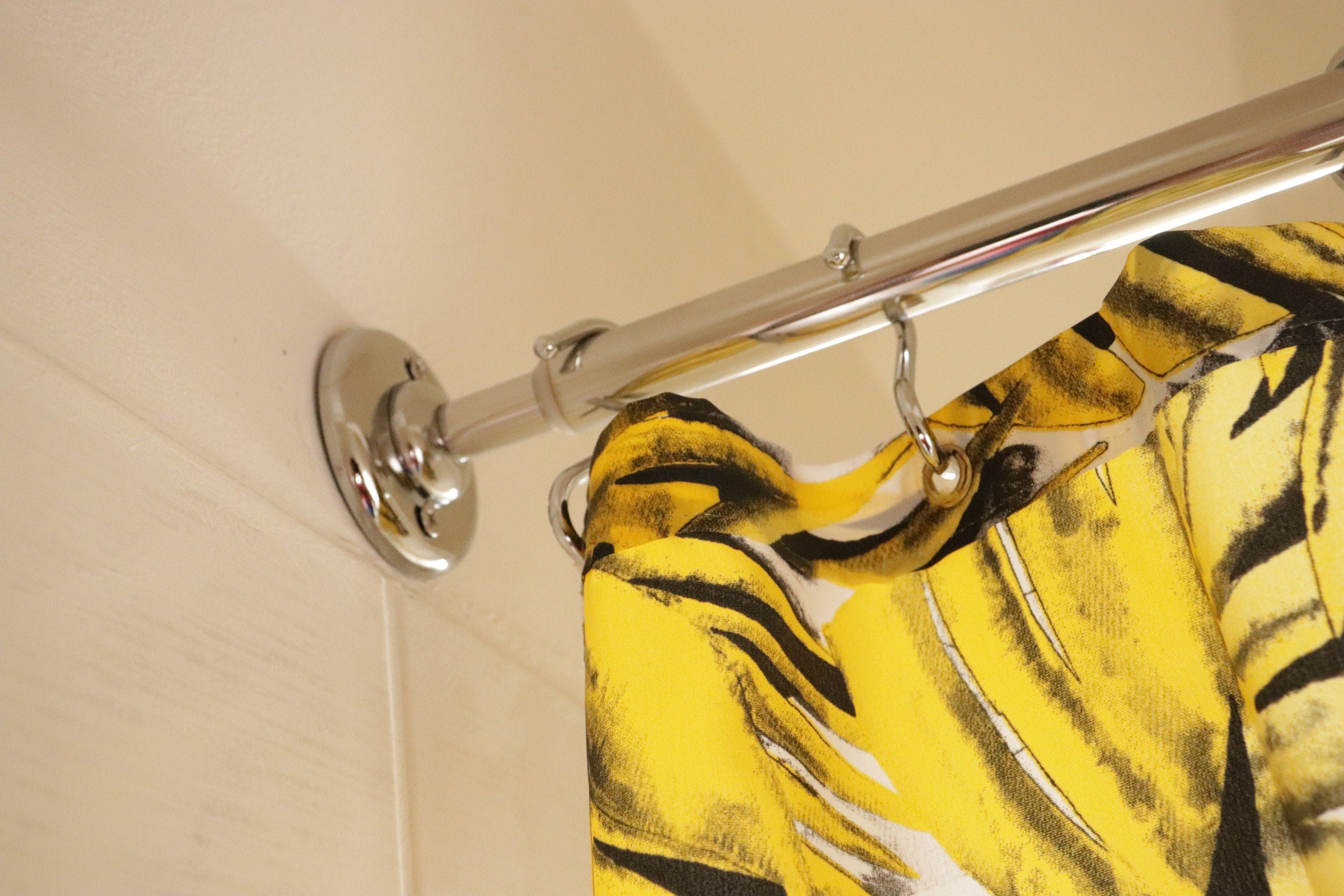 Straight Shower Curtain Rod for Bathroom, Fitting and Dressing room with Custom Size