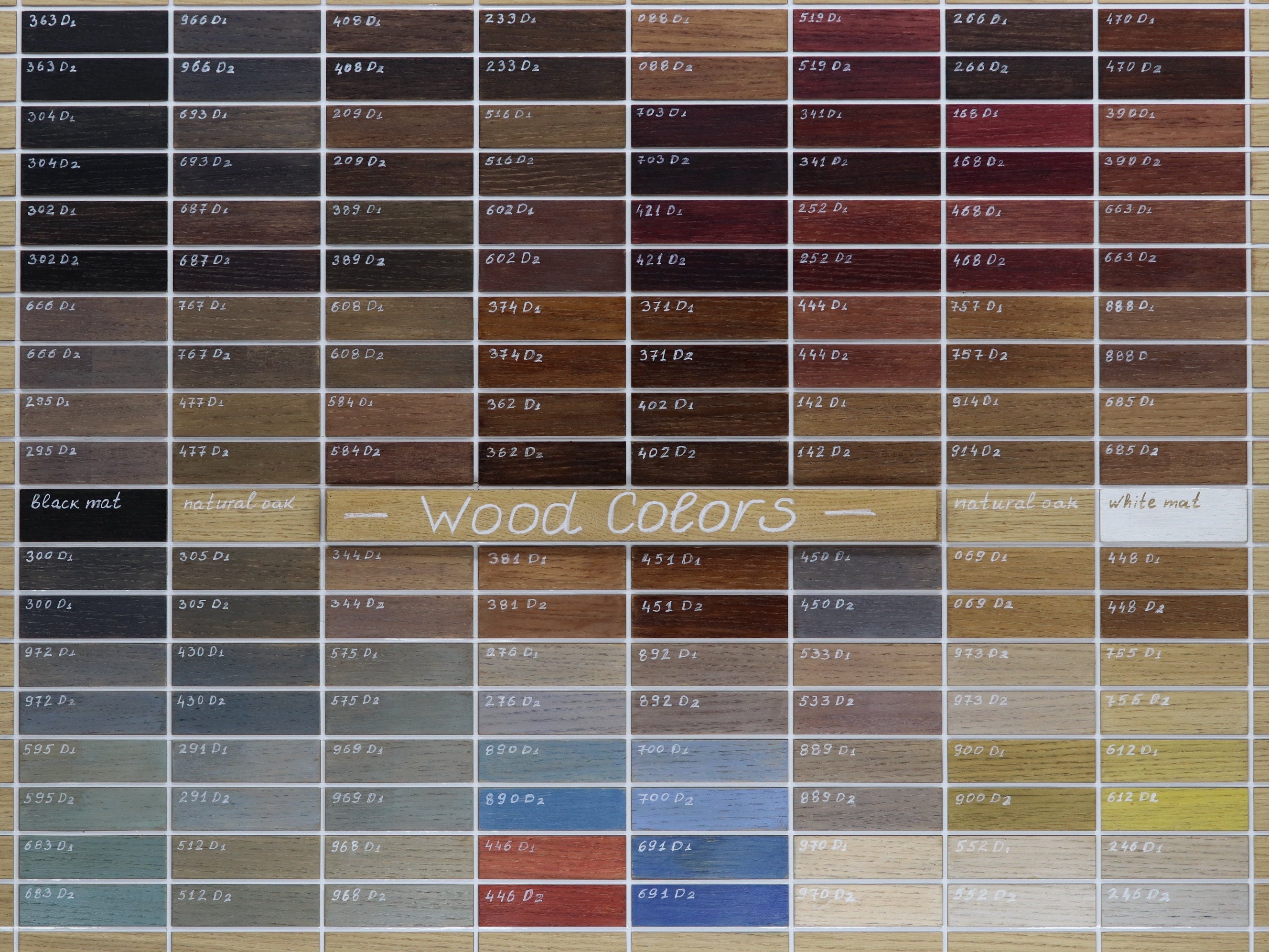 Color Samples for Window Valance, Cornice Board, Pelmet Box- Veneered MDF OAK, Many Colors Finishes