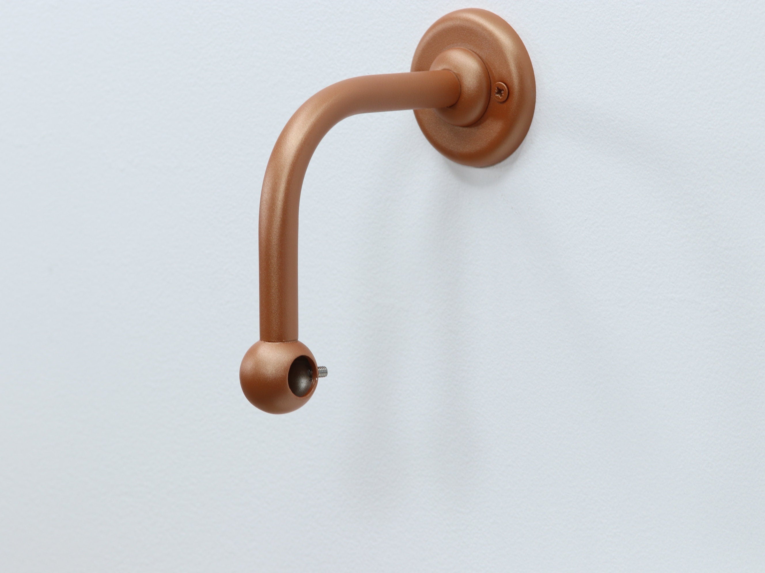 Standard Curved Angle Steel Support for Shower Curtain Rods with Wall Montage(L- shaped, U- shaped or other rod for wall montage)