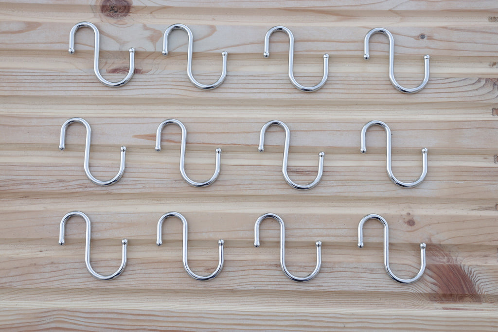 Steel Shower Curtain Hooks(Set) for Shower Curtain Rods- 16 mm./22 mm.