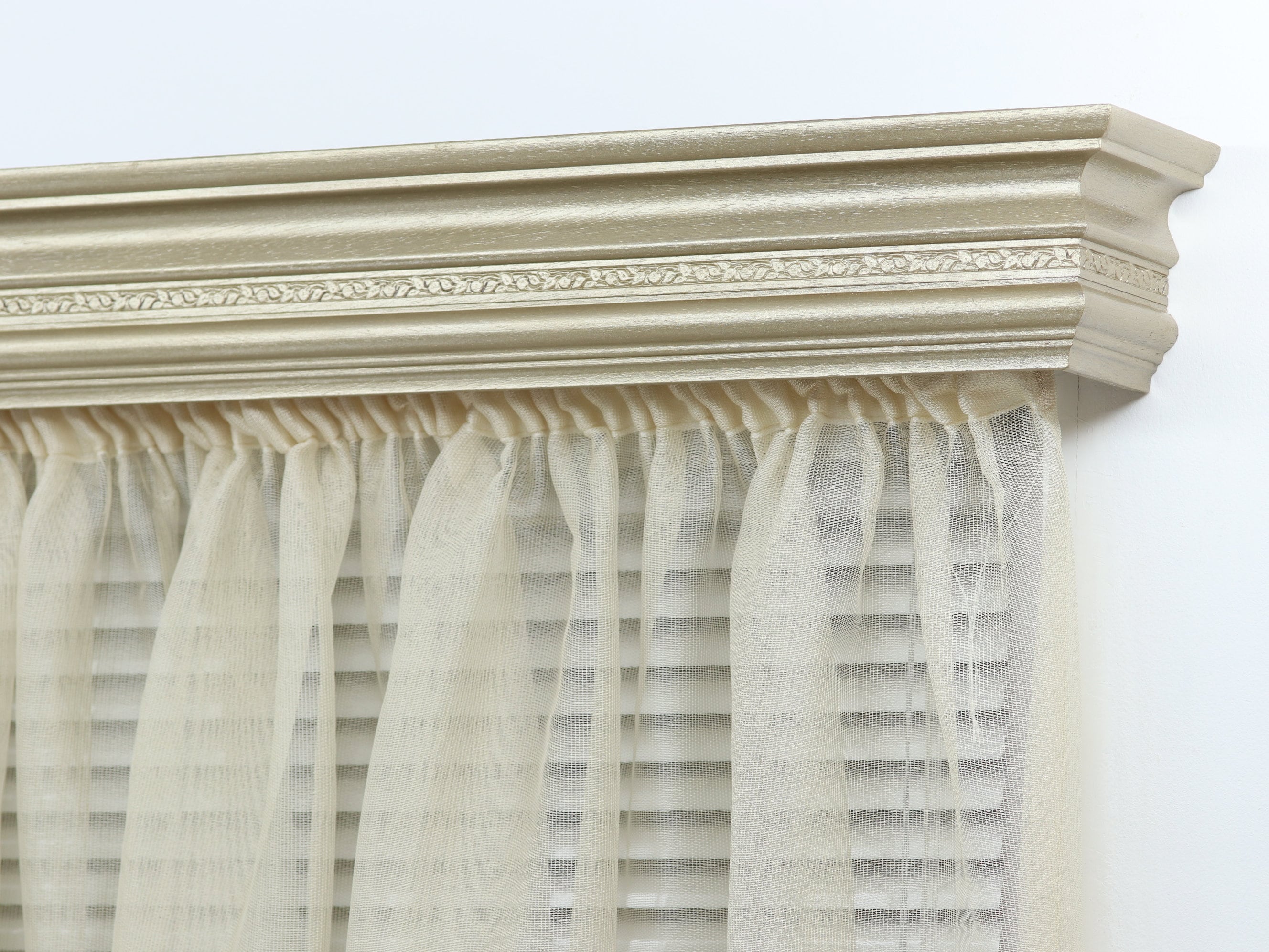 Single Window Cornice & Rail, Wooden Window Valance with Rail, Farmhouse Cornice, Cornice Board, Wall Montage, Many Metallic Colors