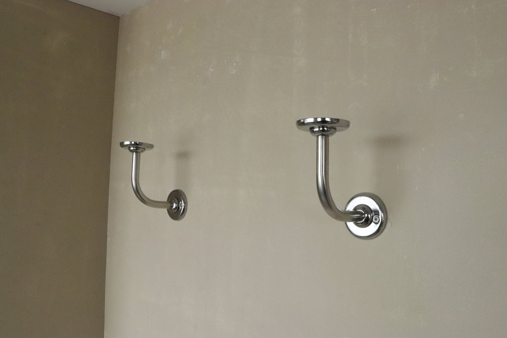 Curved Angle Steel Supports (Set- 2pc.) for Shelves, Racks, Boards, Panes and Rafts
