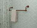 U Shaped Shower Towel Rack and Hanger, Single Rod and Curved Brackets- 22 millimeters thick