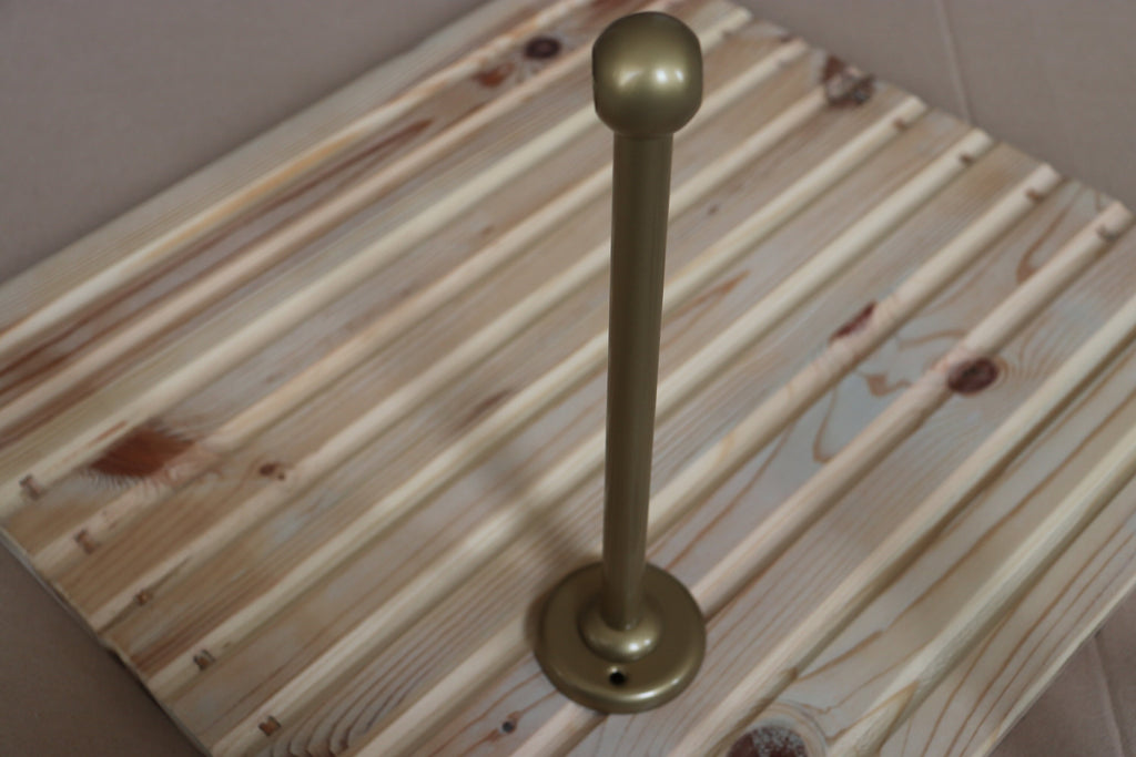 Straight Steel Supports (Set- 3pc.) for Shower Curtain Rods- 16 mm.