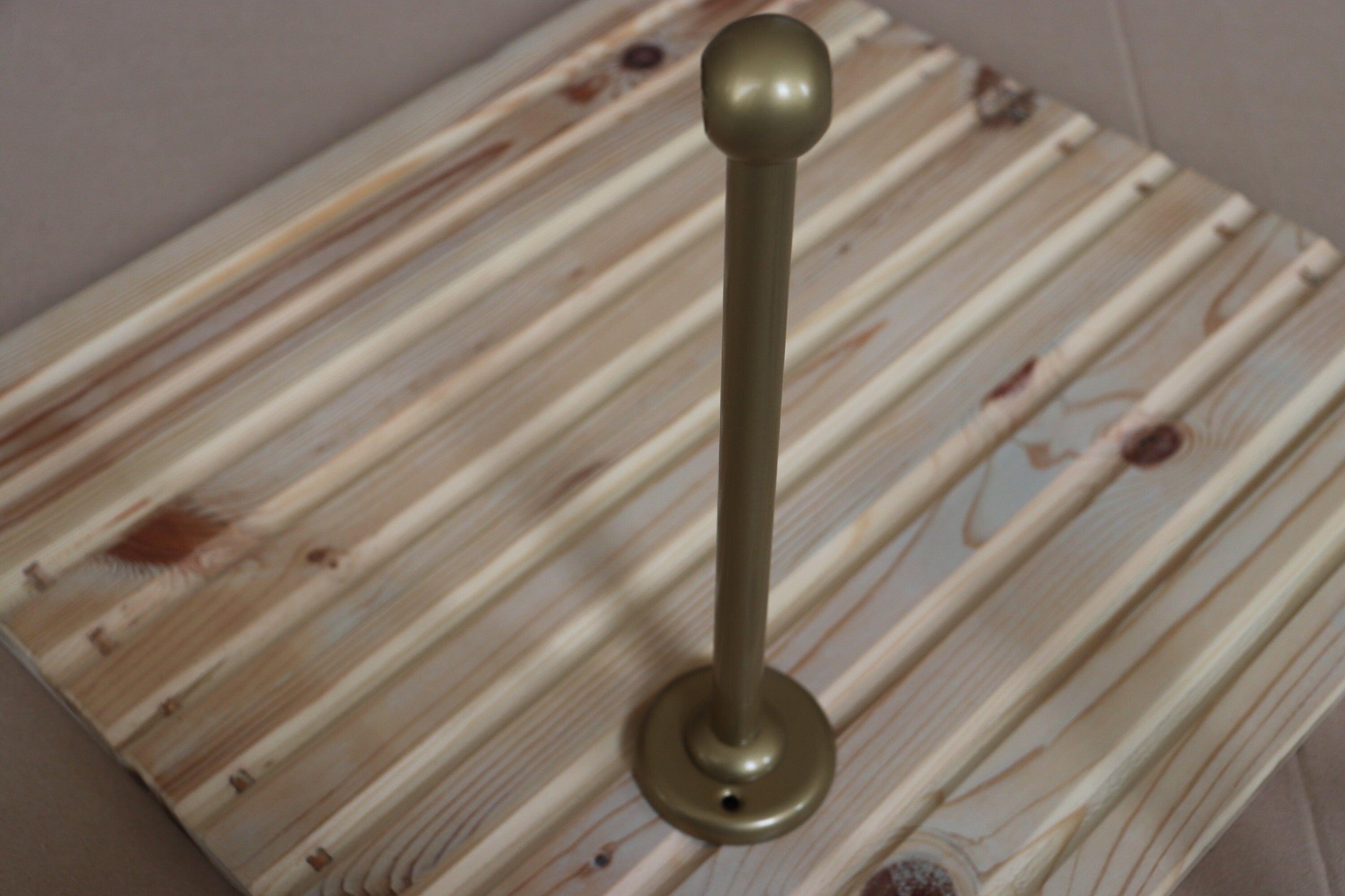 Straight Steel Supports (Set- 3pc.) for Shower Curtain Rods- 16 mm.