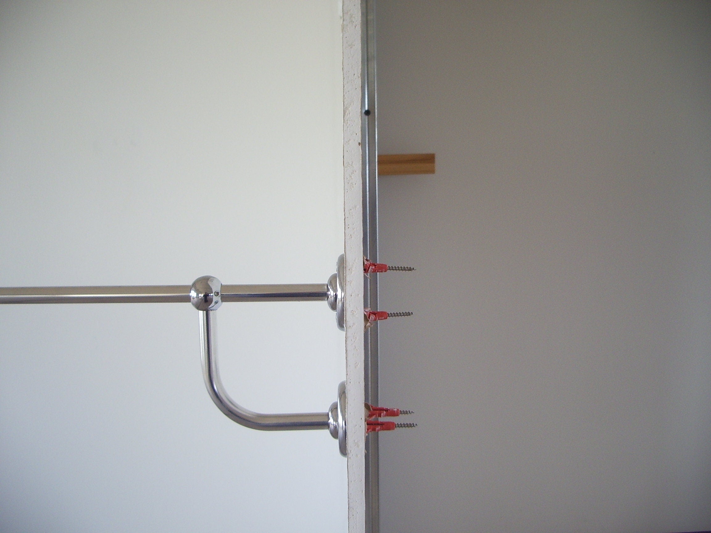 Curved Corner Shower Curtain Rod for Bathroom, Fitting and Dressing rooms, for Wall Mounting