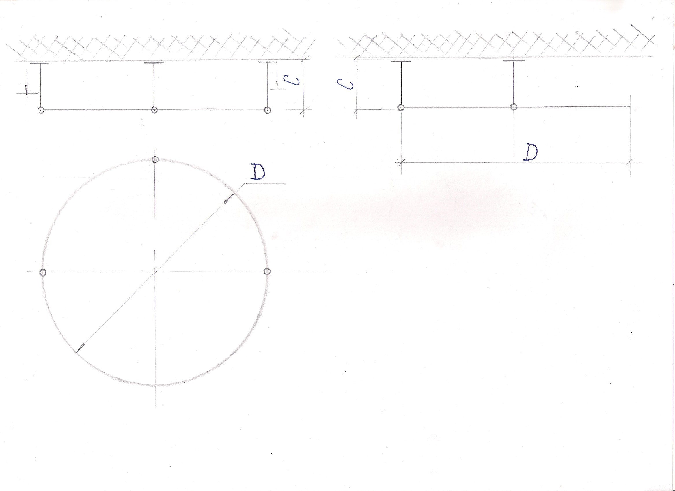 Circle Shaped 360 degrees Shower Curtain Rod for Bathroom, Fitting and Dressing room with Ceiling Brackets