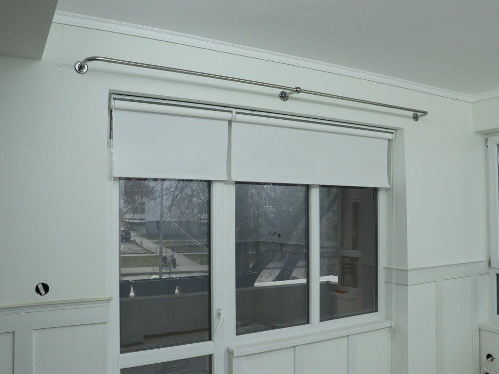 Single Blackout Curtain Rod(22mm), French Style Finish for Window, Wall Mounting