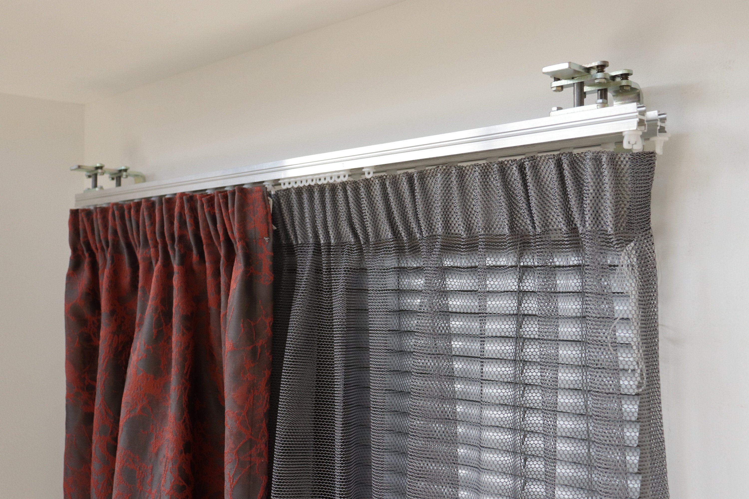 Double Window Cornice & Rail, Wooden Window Valance with Rail Mod.1- Flowers Pattern, Farmhouse Cornice Board, Wall Montage and Colors