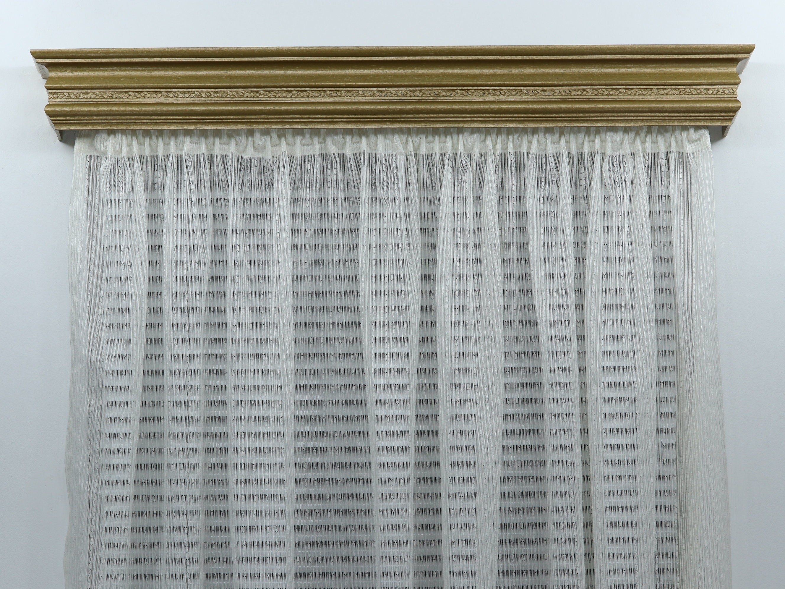 Single Window Cornice & Rail, Wooden Window Valance with Rail, Farmhouse Cornice, Cornice Board, Wall Montage, Many Metallic Colors