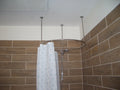 Circle Shaped 360 degrees Shower Curtain Rod for Bathroom, Fitting and Dressing room with Ceiling Brackets