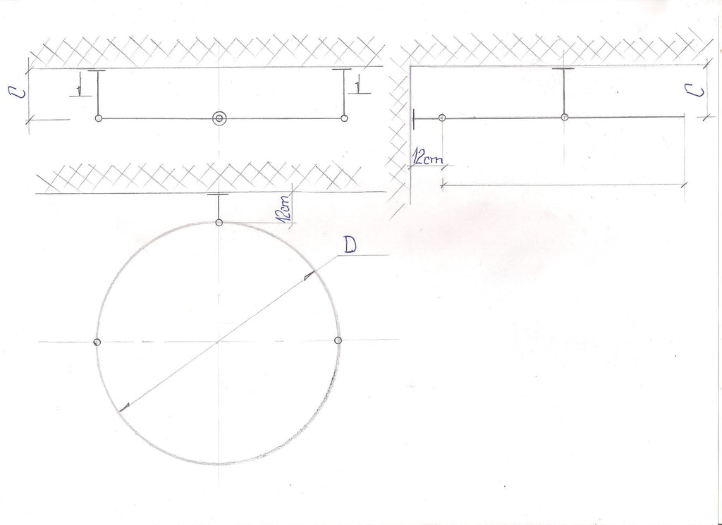 Circle Shaped 360 degrees Shower Curtain Rod for Bathroom, Fitting and Dressing room with Wall & Ceiling Brackets