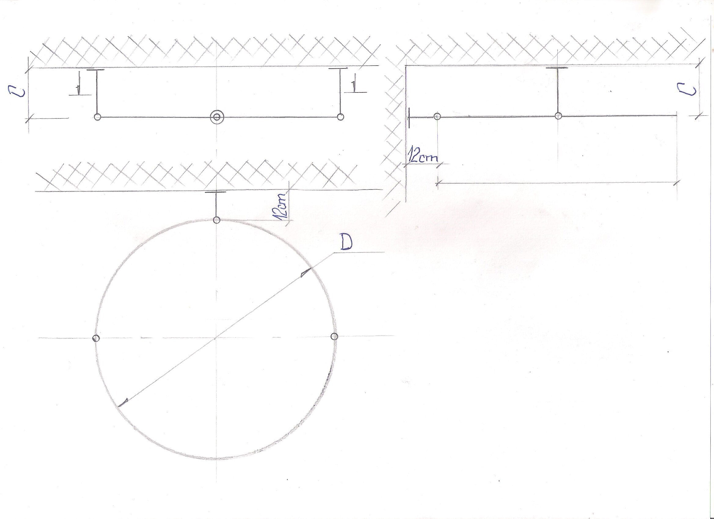 Circle Shaped 360 degrees Shower Curtain Rod for Bathroom, Fitting and Dressing room with Wall & Ceiling Brackets