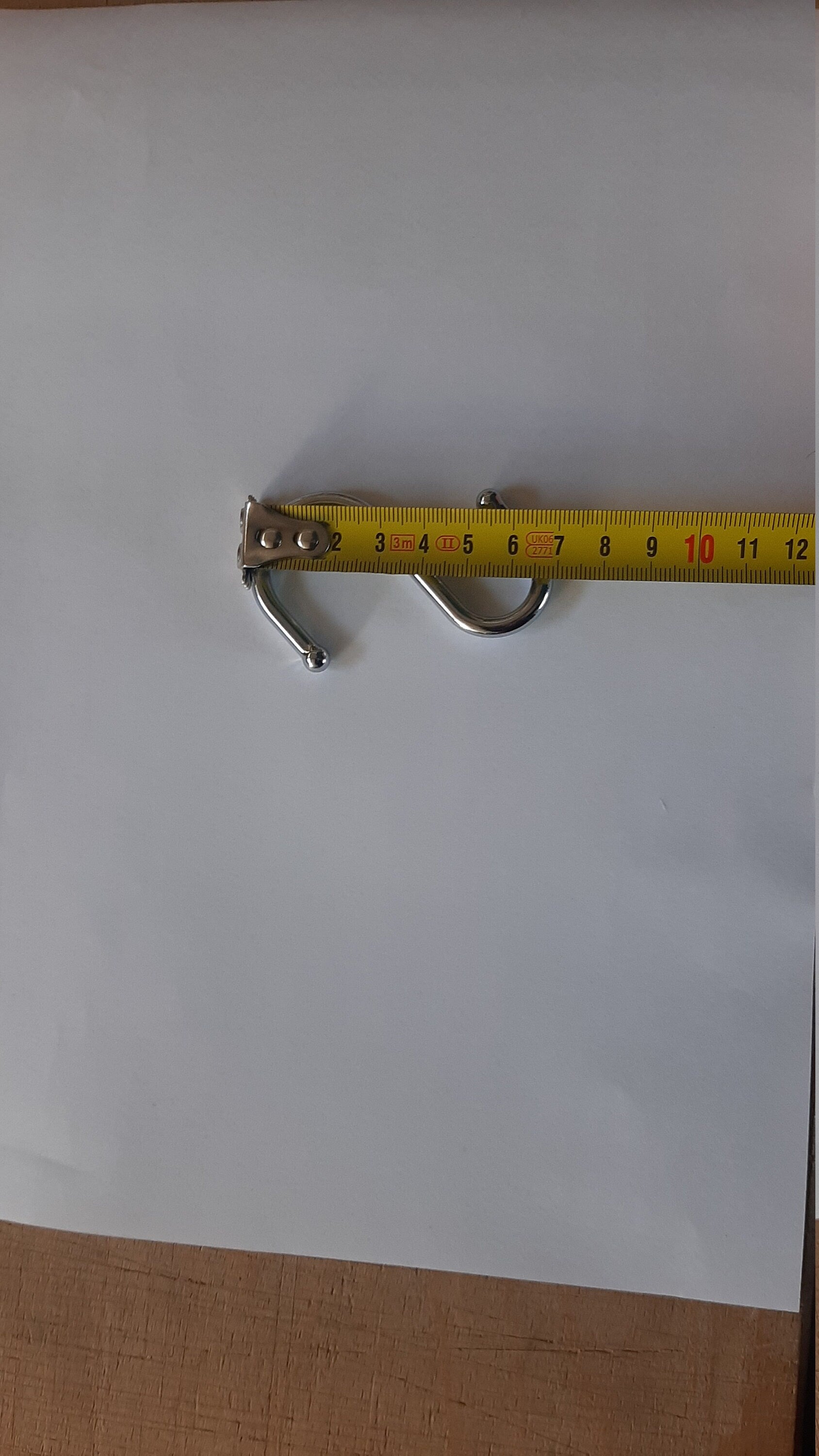 Steel Shower Curtain Hooks(Set) for Shower Curtain Rods- 16 mm./22 mm.