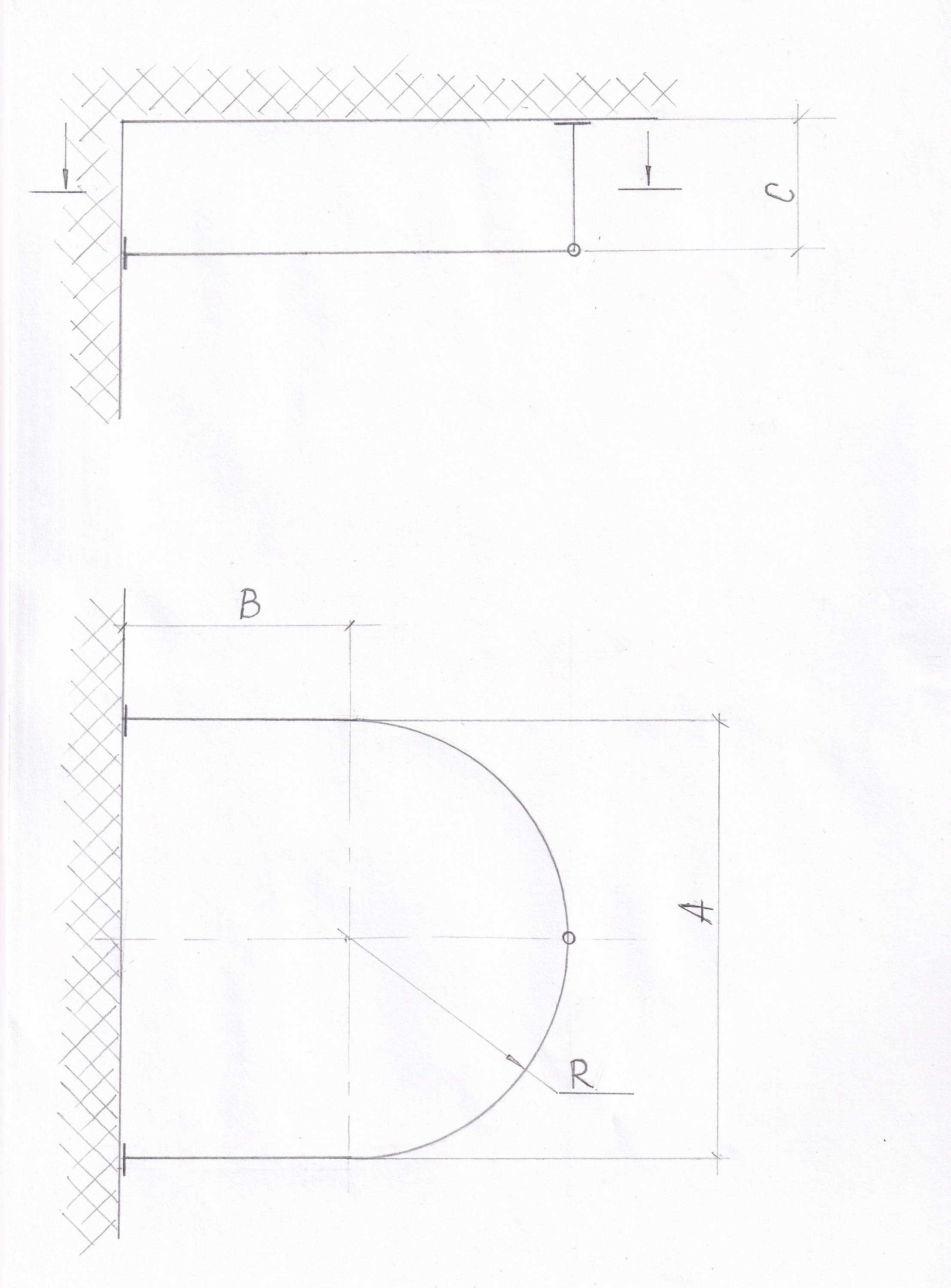 U-Shaped Oval 180 degrees Shower Curtain Rod for Bathroom, Fitting and Dressing room for Wall & Ceiling Installation