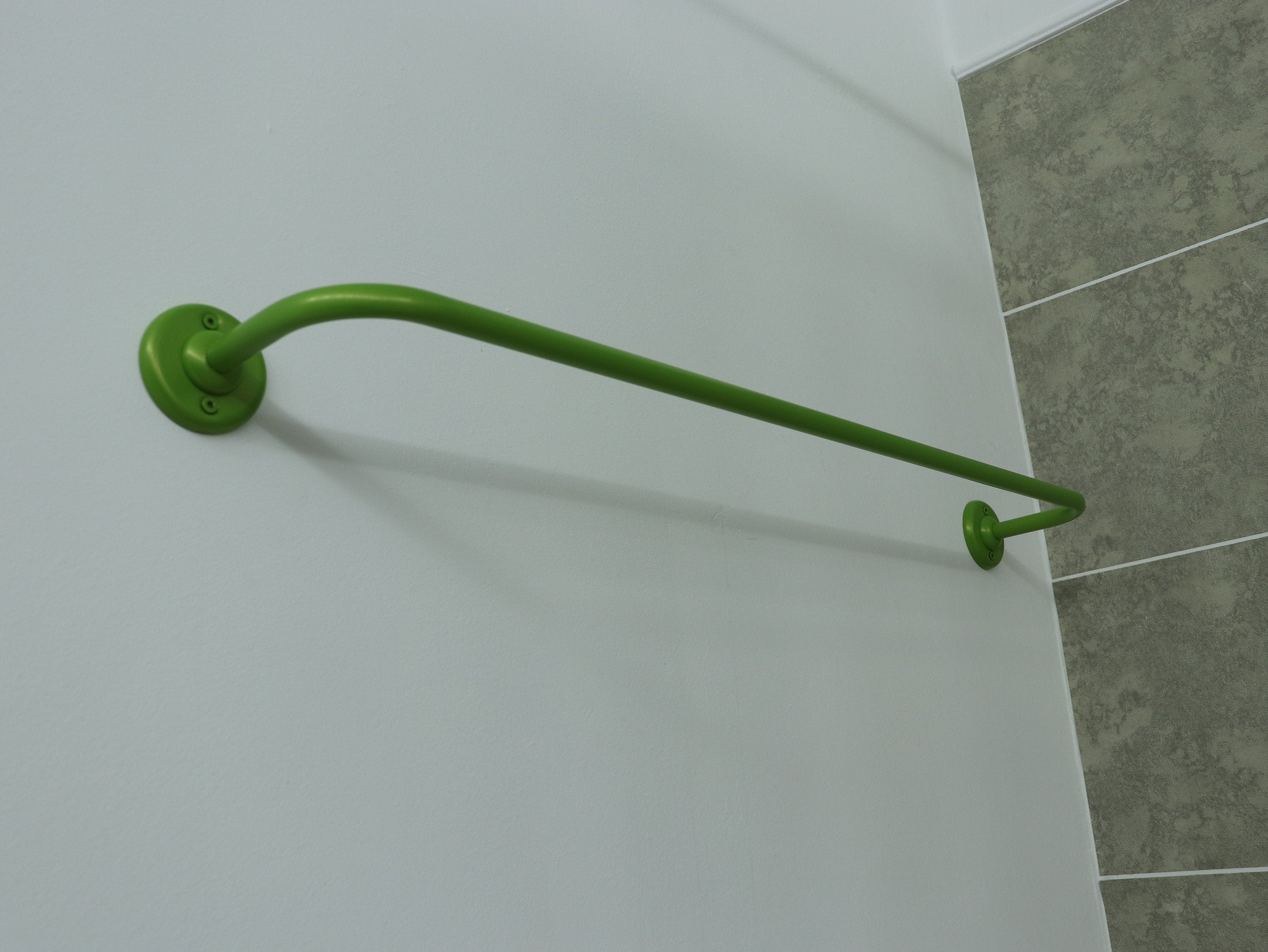 U Shaped Shower Towel Rack and Hanger, Single Rod- 16 millimeters thick