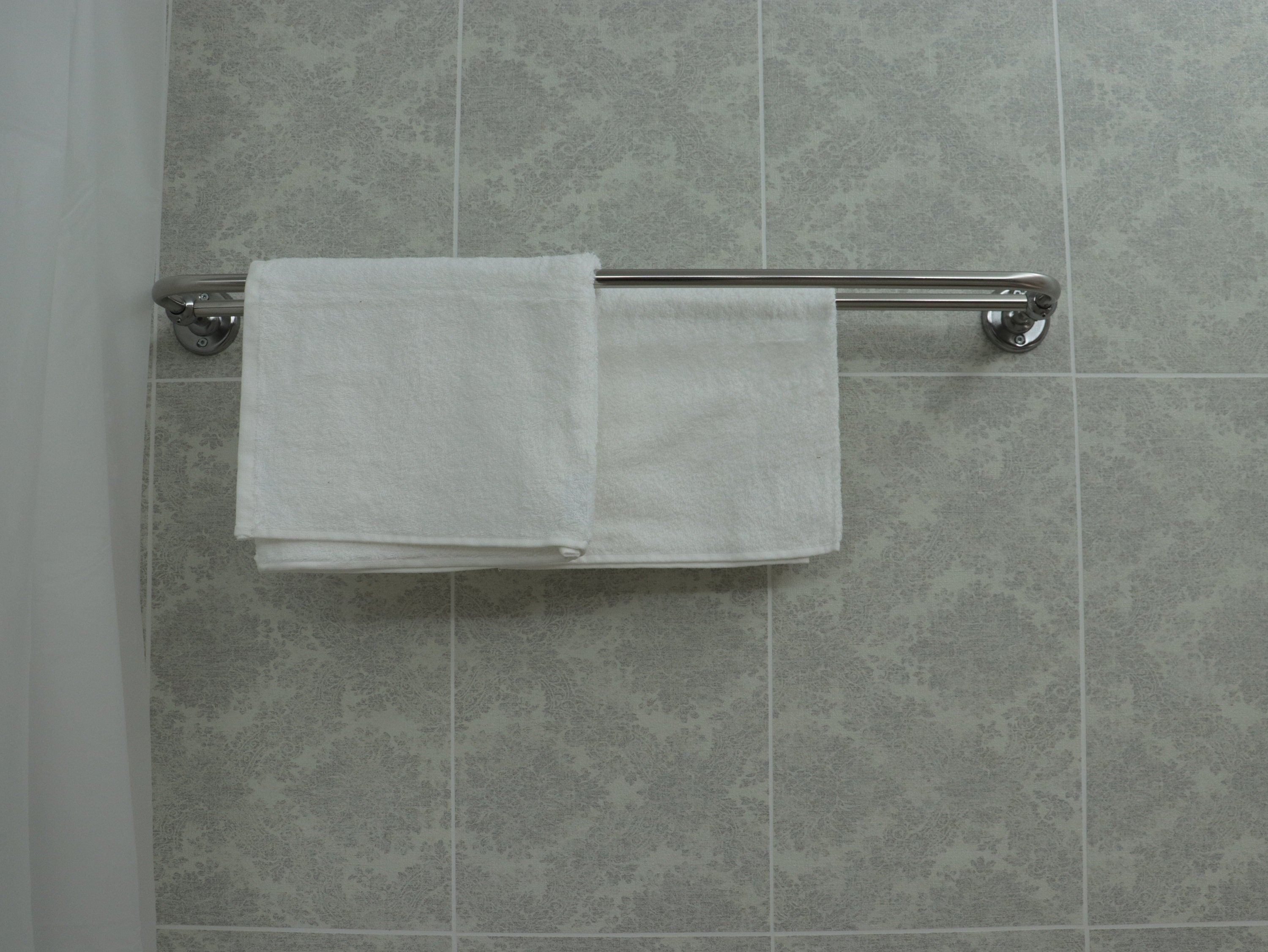 U Shaped Shower Towel Rack and Hanger, Double Rod- 16 millimeters thick