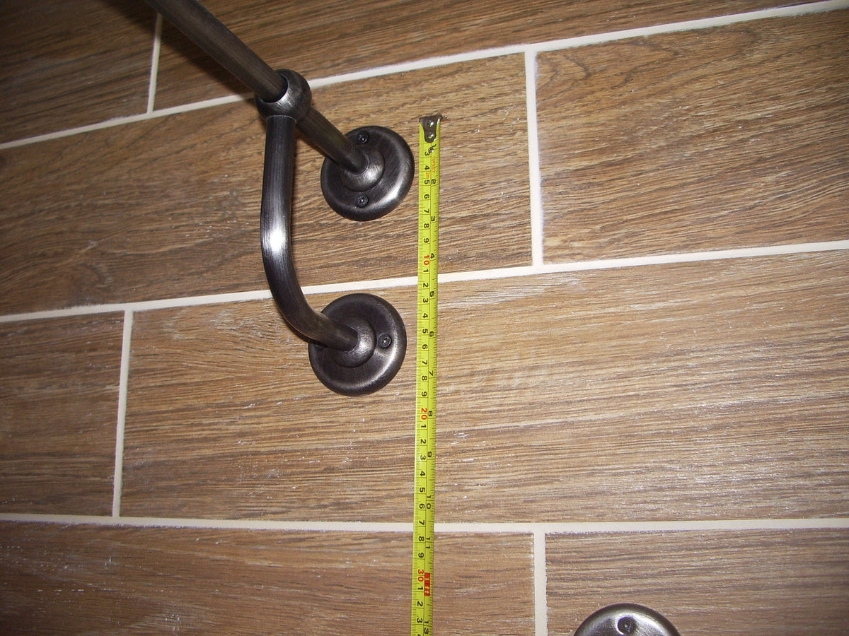 L- Shaped Corner Shower Curtain Rod for Bathroom, Fitting and Dressing room for Wall Mounting with Custom Size