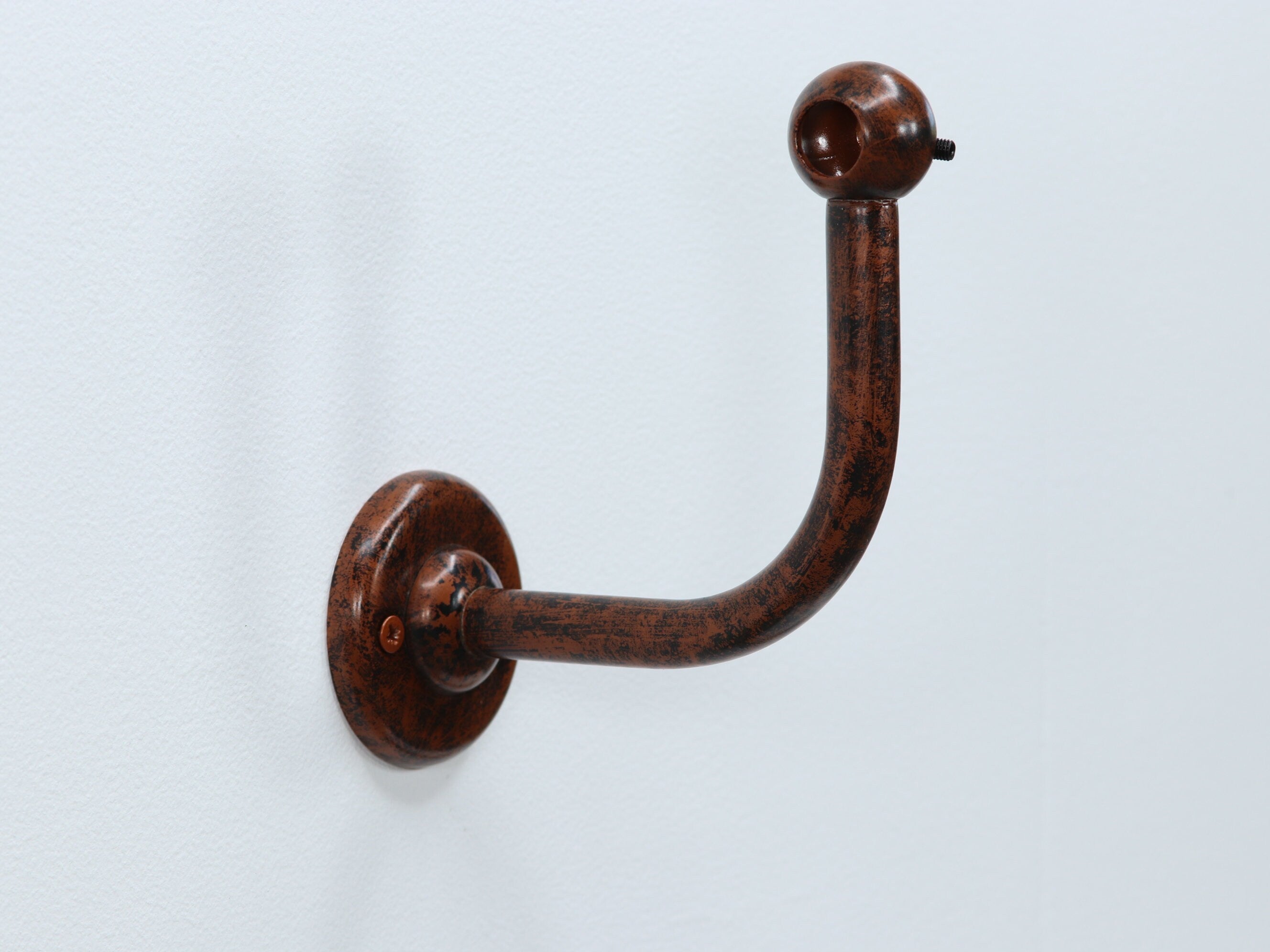 Standard Curved Angle Steel Support for Shower Curtain Rods with Wall Montage(L- shaped, U- shaped or other rod for wall montage)