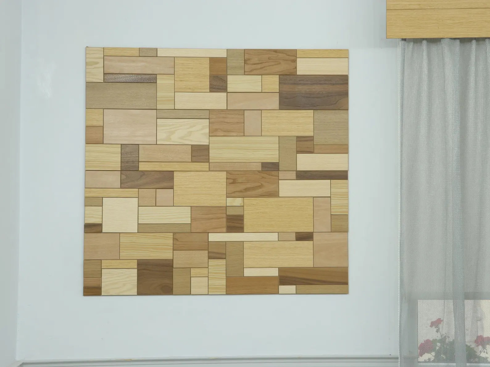 Decor Wall Panel, Board Type #1, MDF combination with 8 Type of Natural Veneer(Oak, Walnut, Pine, Beech, Cherry, Ash, Anigre and Fineline)