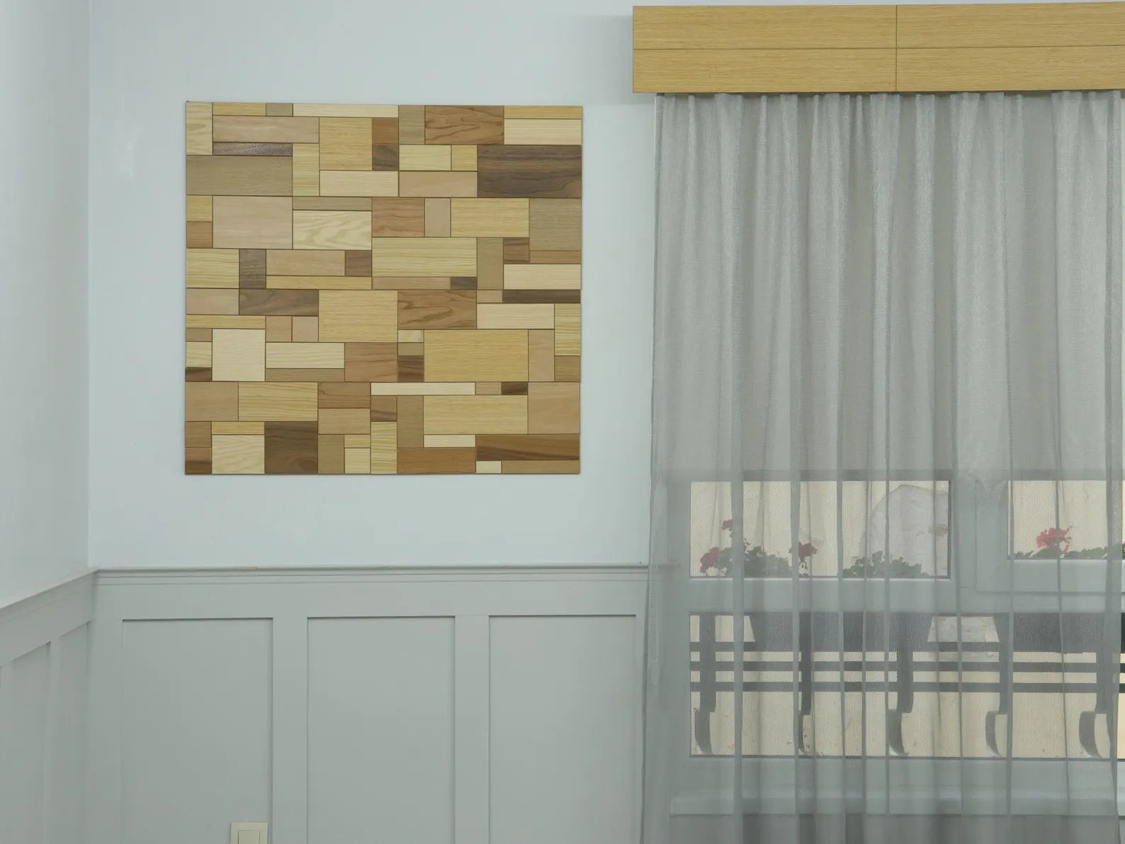 Decor Wall Panel, Board Type #1, MDF combination with 8 Type of Natural Veneer(Oak, Walnut, Pine, Beech, Cherry, Ash, Anigre and Fineline)